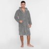 Szlafrok Wellsoft z kapturem Unisex rozmiar L/XL kolor - Szary